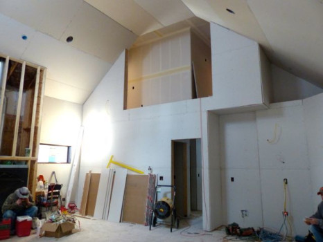 The Drywall Is Almost Finished