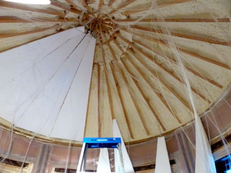 Beginnings Of The Ceiling In The Turret