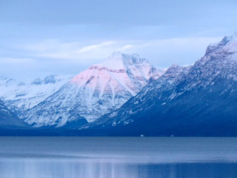 Mt. Canon, As Seen From The West Shore Of Lake Mcdonald